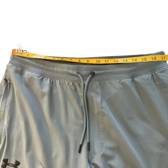 Under Armour HeatGear Joggers XL Fitted Green -Gray Lightweight Drawstring Waist - Picture 6 of 10